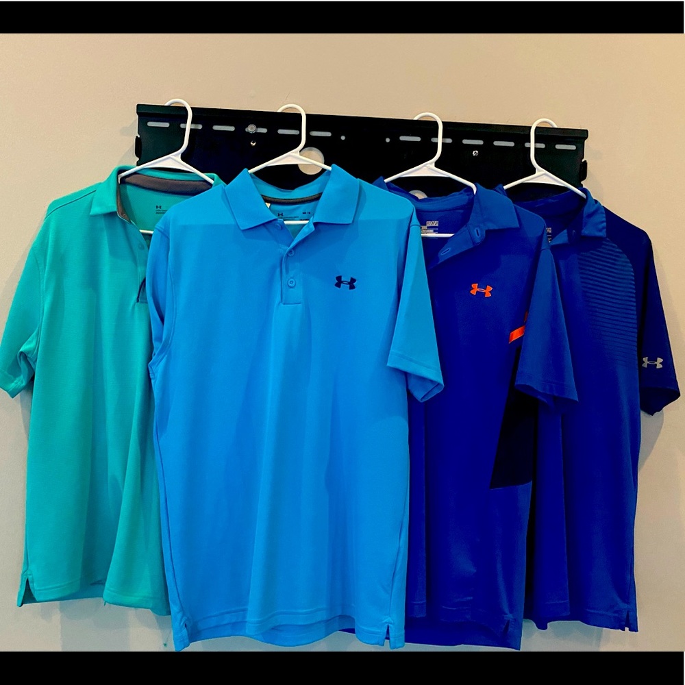 Under armour polo bundle. 4 polos  size medium